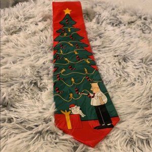 DILBERT CHRISTMAS TREE 1997 VINTAGE SILK TIE